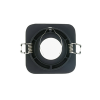 GU10 inbouwarmatuur zwart | Voor 50mm LED spots