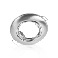 GU10 inbouwarmatuur geborsteld aluminium | Voor 50mm LED spots