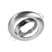 GU10 inbouwarmatuur geborsteld aluminium | Voor 50mm LED spots