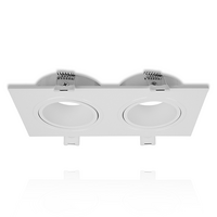 GU10/MR16 armatuur wit 2-lichts | Richtbaar ontwerp | IP22