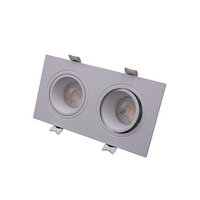 GU10/MR16 armatuur wit 2-lichts | Richtbaar ontwerp | IP22