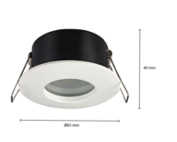 GU10 inbouwspot wit | Voor 50mm LED spots | IP65