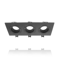 GU10 opbouwspot 3-lichts zwart | Voor GU10/MR16 LED spots
