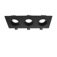 GU10 opbouwspot 3-lichts zwart | Voor GU10/MR16 LED spots