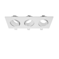 GU10 opbouwspot 3-lichts wit | Voor GU10/MR16 LED spots