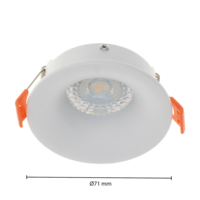 GU10 inbouwarmatuur wit | Voor 50mm LED spots