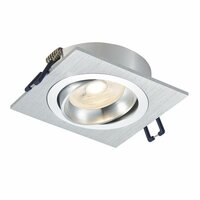 GU10 inbouwarmatuur zilver kantelbaar | Voor 50mm LED spots | IP22