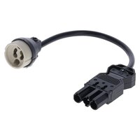 GU10 fitting met 3-SWP stekker male | Kabel 100cm