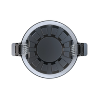 LED inbouwspot 6W zwart dimbaar | 600lm | Instelbare lichtkleur &amp; instelbare sensor IP65