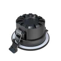 LED inbouwspot 6W zwart dimbaar | 600lm | Instelbare lichtkleur &amp; instelbare sensor IP65