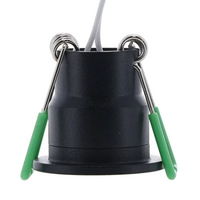 LED mini inbouwspot 3W zwart | 240lm | 2700K warm wit IP65