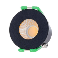 LED mini inbouwspot 3W zwart | 240lm | 2700K warm wit IP65
