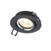 Inbouwspot kantelbaar | &Oslash;69mm | Zwart - voor 50mm LED spots