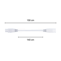 T5 Connector Cable | 150cm | Male/Female Connector | White