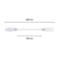 T5 COUPLING CABLE | 200CM | White | Rubber