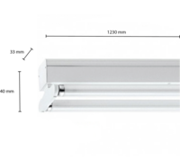 Dubbele led TL armatuur | IP22 | 120cm | Wit