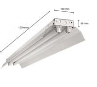 Dubbele led TL armatuur met reflector | IP22 | 120cm