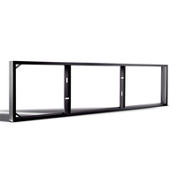 Opbouwframe led paneel | 120x30cm | 70mm | Zwart | Back- en side-lit