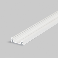 Ledstrip opbouwprofiel vlak tot 10mm | 2M | Wit