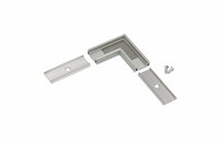 Hoekstuk tbv opbouwprofiel vlak tot 10mm | Zilver