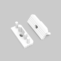 Eindkap met kabelopening tbv opbouwprofiel vlak tot 10mm | Wit | 20 stuks