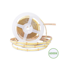 COB ledstrip 8mm | 6000K | 24V | 10W/m | 5M | vrij knipbaar | IP20