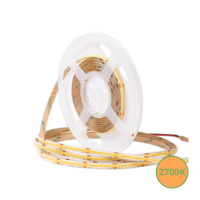 COB ledstrip 10mm | 2700K | 24V | 10W/m | 5M | vrij knipbaar | IP65