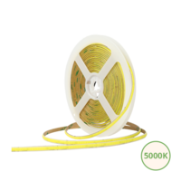 COB ledstrip 3mm | 5000K | 24V | 8W/m | 5M | 2cm knipbaar | IP20