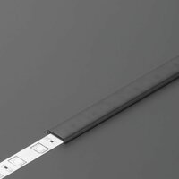 Klikbare cover tbv opbouwprofiel vierkant en inbouwprofiel tot 10mm | 2M | Zwart