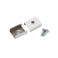 Bevestigingsclip tbv opbouwprofiel vierkant en inbouwprofiel tot 10mm | Wit | 20 stuks