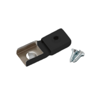 Bevestigingsclip tbv opbouwprofiel vierkant en inbouwprofiel tot 10mm | Zwart | 20 stuks