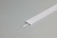 Klikbare cover tbv opbouwprofiel vlak tot 14mm | 2M | Wit