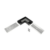 Hoekstuk tbv opbouwprofiel vlak tot 14mm | Zwart