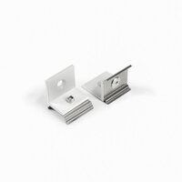 Bevestigingsclip tbv opbouwprofiel rond tot 12mm | Zijmontage | Wit | 20 stuks