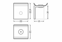 Bevestigingsclip tbv opbouwprofiel rond tot 12mm | Zijmontage | Wit | 20 stuks