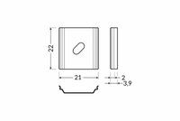 Bevestigingsclip tbv opbouwprofiel rond tot 12mm | 20 stuks