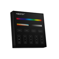 Afstandsbediening | RGB+CCT | 4-zones | Zwart | Wandmontage | Mi-Light