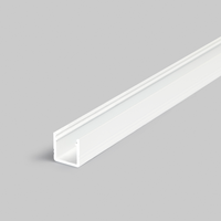 Ledstrip opbouwprofiel vierkant tot 10mm | 2M | Wit