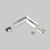 Hoekstuk tbv opbouwprofiel vierkant tot 10mm | Wit