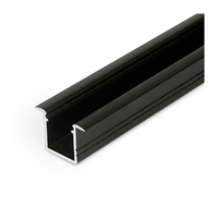 Ledstrip inbouwprofiel tot 10mm | 2M | Zwart