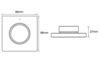 Afstandsbediening | CCT | Magneet montage | Mi-Light