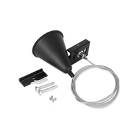 3-fase rail pendelset | Incl plafondkap | 3 meter | Zwart