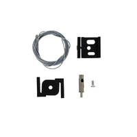 3-fase systeemplafond pendelset | 2 meter | Zwart