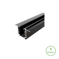 3-fase inbouwrail | 100 cm | Zwart