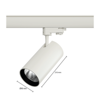 3-fase railspot 30W | 4000K | Wit