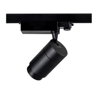 3-fase dimbare railspot 30W | 4000K | Zoomable 15-60&deg; | Zwart
