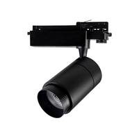 3-fase dimbare railspot 30W | 4000K | Zoomable 15-60&deg; | Zwart