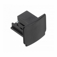 3-fase rail eindkap | Zwart