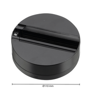 3-fase rail monopoint | Zwart