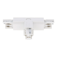 3-fase rail T-connector | Rechts-1 | Wit